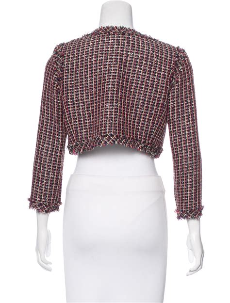 plus size chanel style jacket|Chanel cropped tweed jacket.